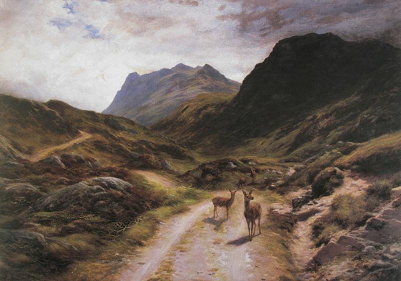 Joseph Farquharson The Road to Loch Maree China oil painting art